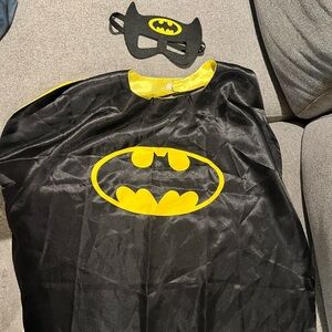 Toddler Kids Batman Superhero Cape with eye mask
